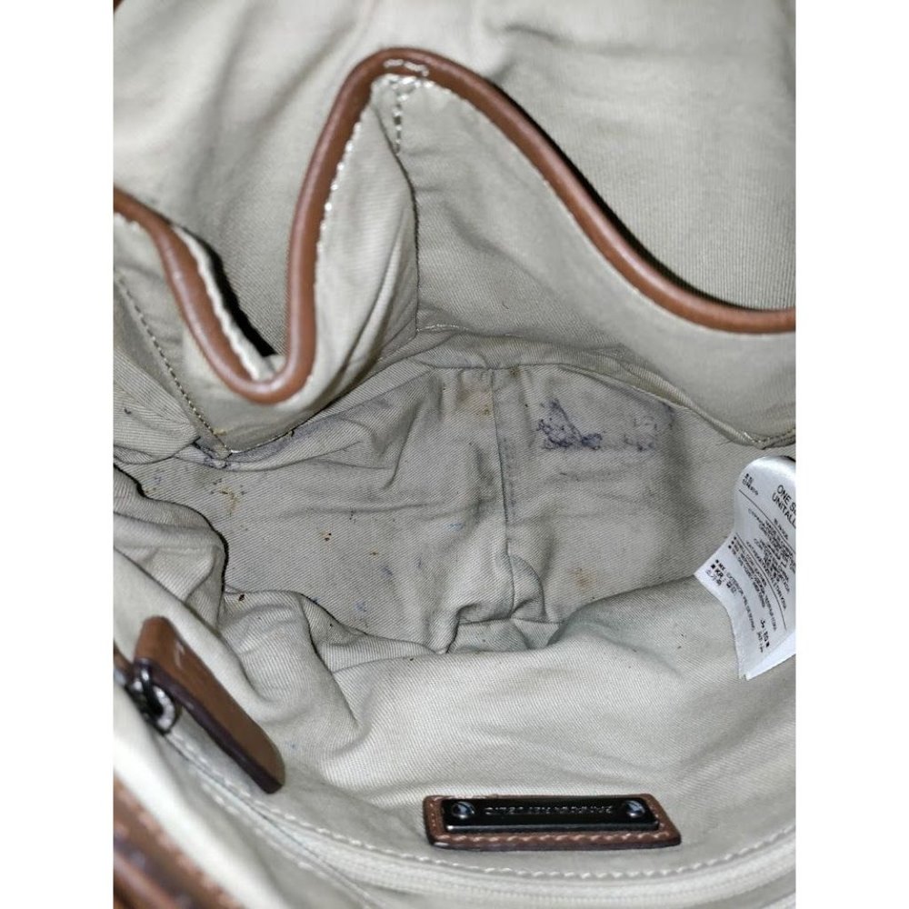 Banana Republic Ladies Bag Brown Leather U Shaped Crossbody Purse - Picture 12 of 14